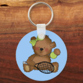 Tennis Bear Schlüsselkette Schlüsselanhänger (Vorderseite)