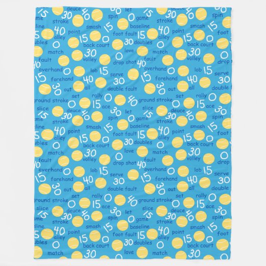Tennis Bedingungen Fleecedecke (Vorderseite)