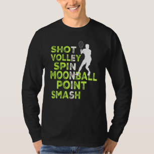 Tennis-Bedingungen für Tennisspieler T-Shirt