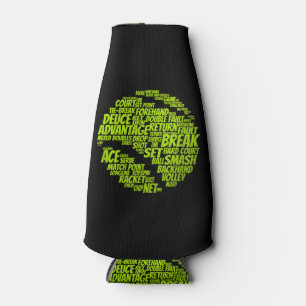 Tennis-Bedingungen Tennisspieler Tennisball spiele Flaschenkühler