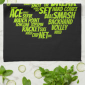 Tennis-Bedingungen Tennisspieler Tennisball spiele Geschirrtuch (Gefaltet)