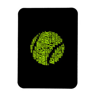 Tennis-Bedingungen Tennisspieler Tennisball spiele Magnet