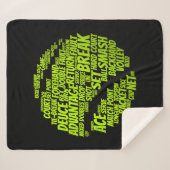 Tennis-Bedingungen Tennisspieler Tennisball spiele Sherpadecke (Vorderseite (Horizontal))