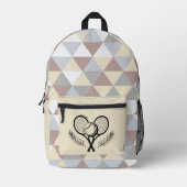 Tennis Bedruckter Rucksack (Vorderseite)