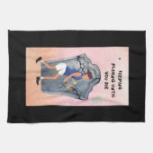 Tennis Behalte spielen, bis du lustig gestorben bi Geschirrtuch (Horizontal)