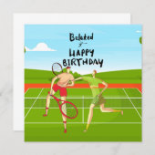 Tennis Belated Birthday to Tennis Players (Vorne/Hinten)