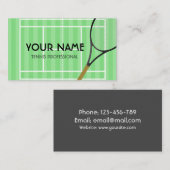 Tennis Beruflich Coach Grass Court Sportliche Spaß Visitenkarte (Vorne/Hinten)