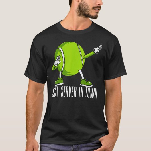 Tennis bester Server im städtischen Sportspiel Män T-Shirt (Vorderseite)