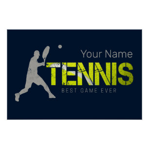 Tennis Bestes Spiel Aller Zeiten Vintage Sport Coa Poster