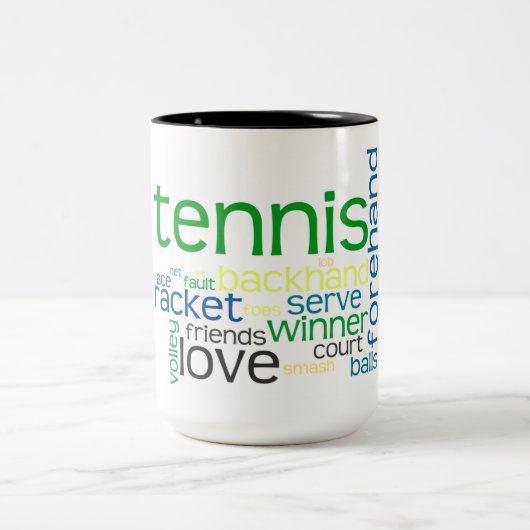 Tennis bezeichnet als Tasse (Mittel)