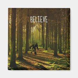 Tennis Bigfoot Forest Magnet