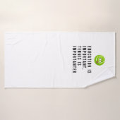 Tennis Bildung ist wichtig, Tennis aber mehr Badehandtuch (Badehandtuch)