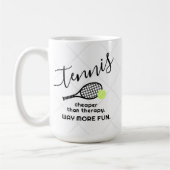 Tennis billiger als Therapeutik Sonnensport Kaffeetasse (Links)