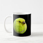Tennis Bird Meme Round Budgie Tennis Ball Kaffeetasse (Links)