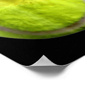 Tennis Bird Meme Round Budgie Tennis Ball  Poster (Ecke)