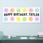 Tennis Birthday Banner (Messe)