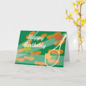 Tennis Birthday Card Design Karte (Gelbe Blume)
