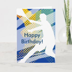 Tennis Birthday Card for men and boys Karte