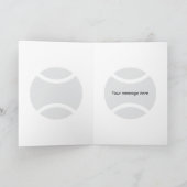 Tennis Birthday card for women and girls Karte (Innenseite)