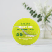 Tennis Birthday Einladung (Stehend Vorderseite)