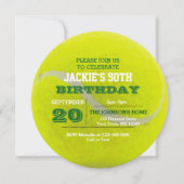 Tennis Birthday Einladung (Vorderseite)