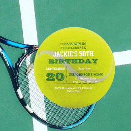 Tennis Birthday Einladung