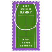 Tennis Birthday Kleine Geschenktüte (Rückseite)
