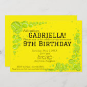 Tennis Birthday Party Einladung (Vorne/Hinten)