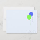 Tennis Birthday Party Einladungen (Rückseite)