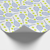 Tennis Birthday Party Geschenkpapier (Ecke)