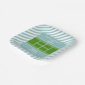 Tennis Birthday Party Pappteller (Gewinkelt)