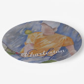 Tennis Birthday Party Pappteller (Schrägansicht)