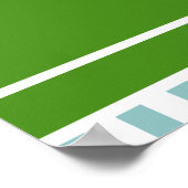 Tennis Birthday Party Poster (Ecke)