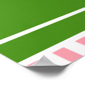 Tennis Birthday Party Poster (Ecke)