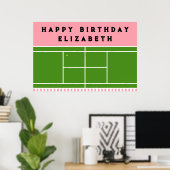 Tennis Birthday Party Poster (Heimbüro)