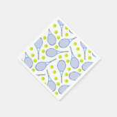 Tennis Birthday Party Serviette (Ecke)