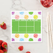 Tennis Birthday Personalisiert Napkins Serviette (Beispiel)