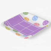 Tennis Birthday Personalisiert Paper Teller (Gewinkelt)
