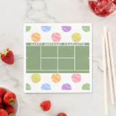 Tennis Birthday Personalisiert Serviette (Beispiel)