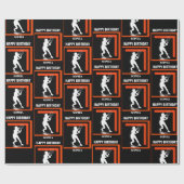 Tennis Birthday, Tennis Girl Player  Geschenkpapier (Flach)