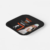 Tennis Birthday, Tennis Girl Player Pappteller (Gewinkelt)