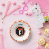 Tennis Birthday, Tennis Girl Player Pappteller (Party)