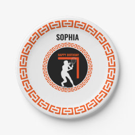 Tennis Birthday, Tennis Girl Player  Pappteller