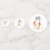 Tennis Birthday wünscht sich Tennis Player Konfetti (Rückseiten)