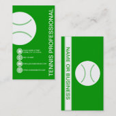 TENNIS-Blasen Visitenkarte (Vorne/Hinten)