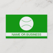 TENNIS-Blasen Visitenkarte (Rückseite)