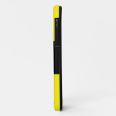 TENNIS Bold Modern Black Bright Yellow Stripes Case-Mate iPhone Hülle (Hinten/Links)