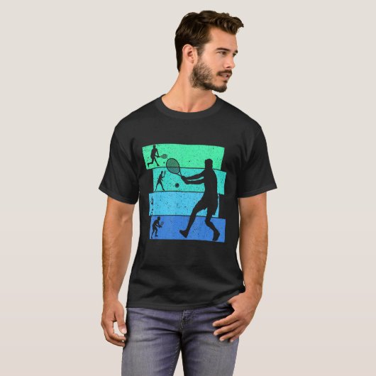Tennis Boys Kinder Jugend Männer T-Shirt (Vorne ganz)
