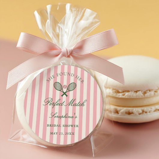 Tennis-Brautparty mit passender Besetzung Runder Aufkleber