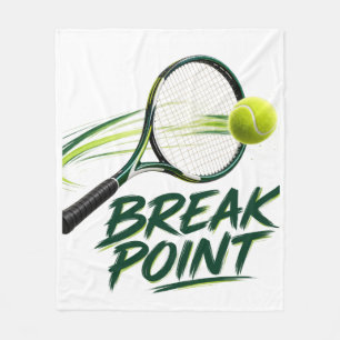 Tennis Break Point Fleece-Decke 50 x 60 Fleecedecke